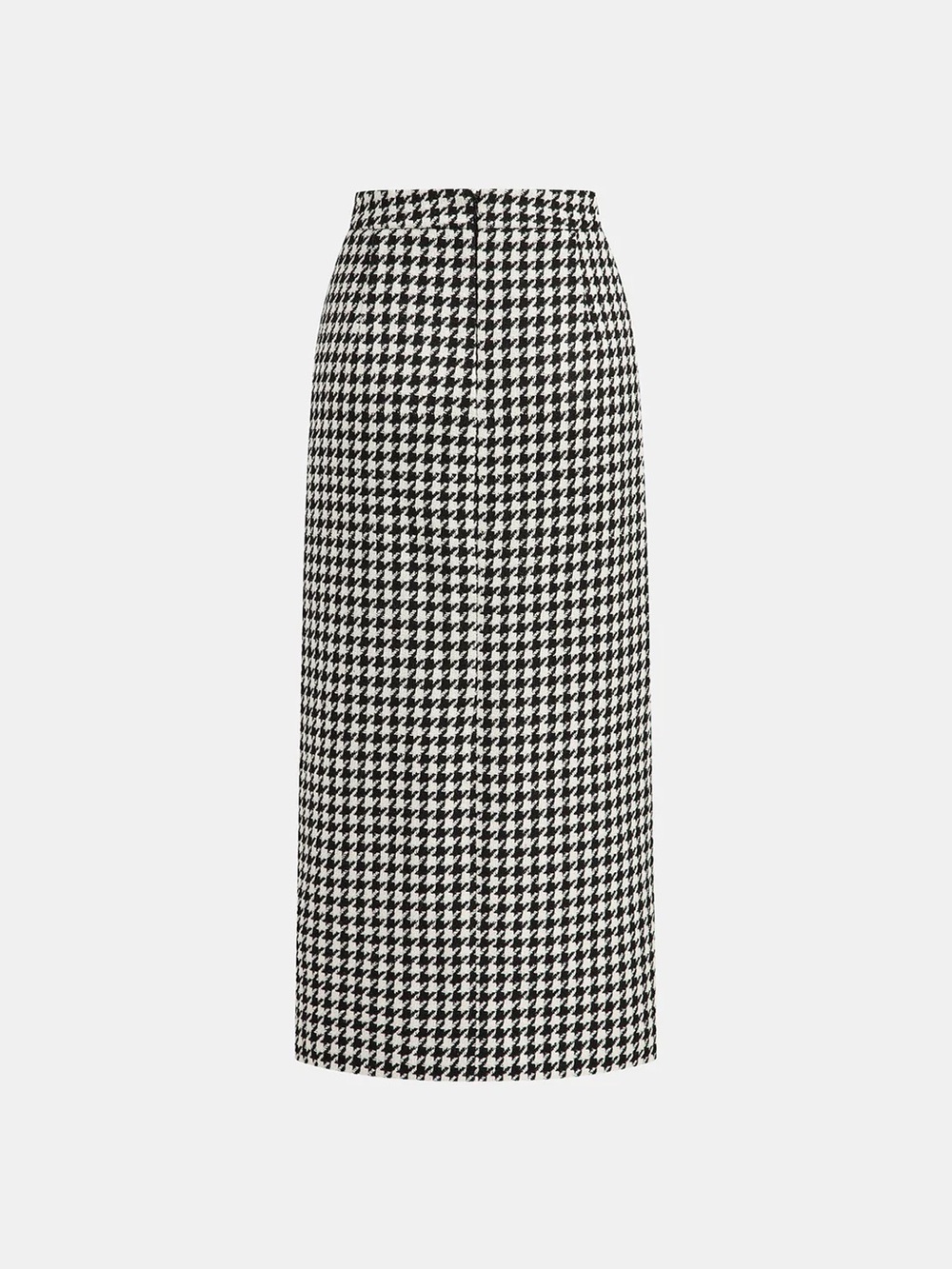 Commense Houndstooth Maxi Skirt in Black and White - Picture 2 of 5